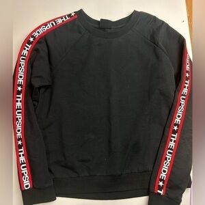 The Upside black sleeve logo sweatshirt